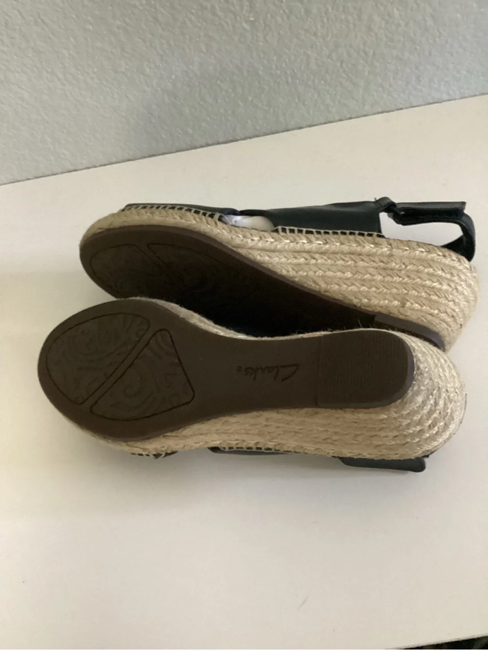 Clark’s Petrine Abby Espadrille Wedge Sandals. NWT